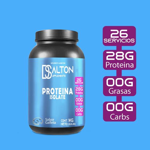 Proteína Whey Hs Hidrolizada Isolate Dalton 1 Kg Sabores Galleta