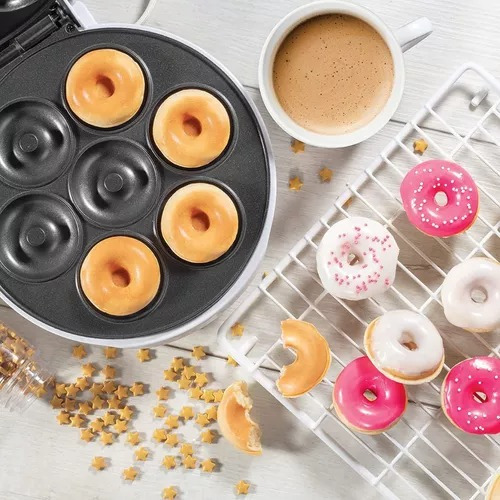 Maquina Mini Donas Electrica Cocina Donuts Antiadherente
