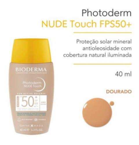 Protetor Solar Facial Bioderma Photoderm Nude Touch Com 40ml