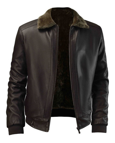 Chaqueta De Piel Para Hombre, Cortavientos