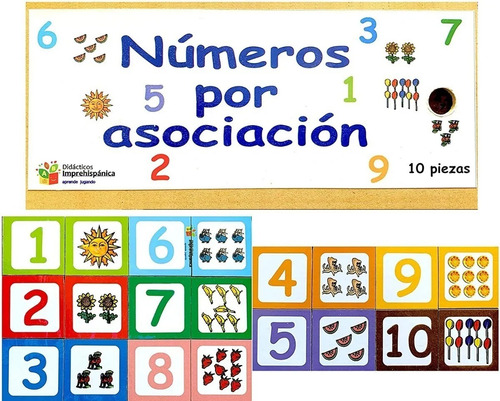 Juego De Madera, Números Por Asociación