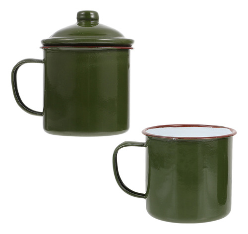 2 Tazas Esmaltadas Para Agua, Multifuncionales, Para Calenta