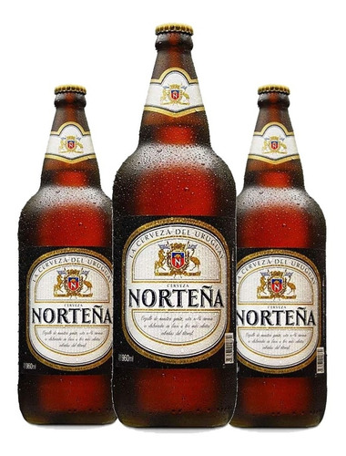 3x Cerveja Uruguaia Norteña 960ml