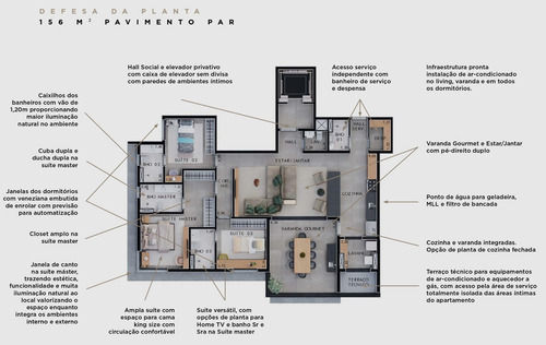 Imagem 25 de 30 de Super Lançamento Alto Padrao No Jd. Botanico No Uber Pq. Sul, Hype Residence, 2 Ou 3 Suites, Varanda E Living Duplo Em 156 M2, Lazer Completo - Ap02895 - 70148366