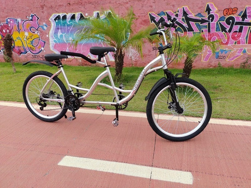 Bicicleta Dupla De Alumínio Aro 26 C/ Câmbio 21 Velocidades