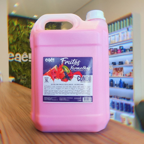 Kit Másc Shamp Cond Lavatório Frutas Vermelhas Eaê Cosmético