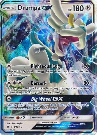 Drampa Gx 115/145 Ultra Raro Pokemon Tcg