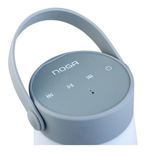 Parlante Lampara Bluetooth Noga Music Lamp Pro Camping 360° Color Gris