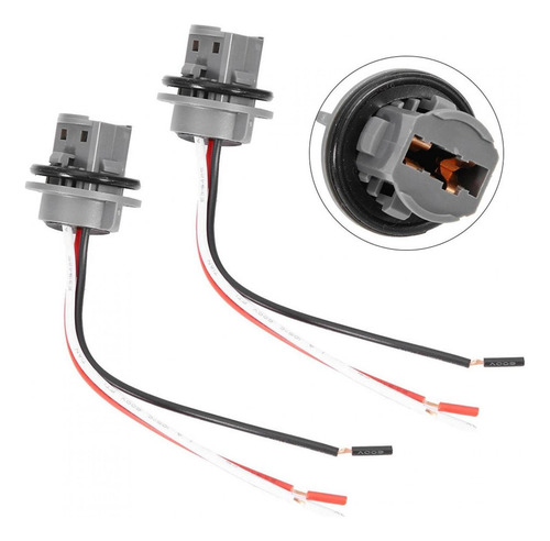 Conector De Luz De Freno 2pcs T20 Plug 7443 Soporte De Bombi