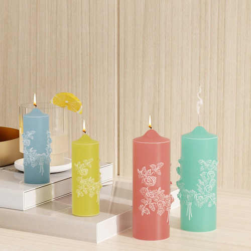 Molde De Silicona Para Velas Aromáticas Con Ramo De Rosas, 4