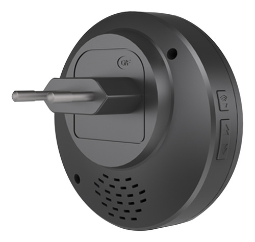 Imagem 3 de 3 de Kit 2 Campainhas Sem Fio 52 Toques Bivolt Preto Comfordoor