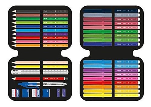 Estuche Milan 3 Pisos Con Contenido
