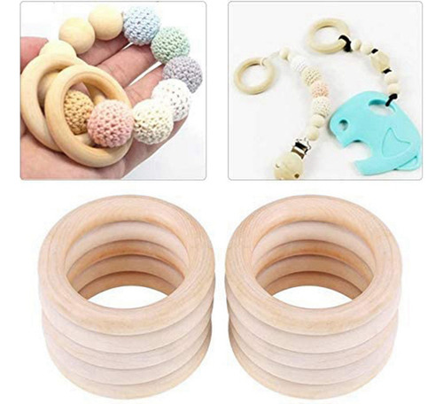 Juego De Anillos De Madera Natural De 240 Piezas, Anillo De