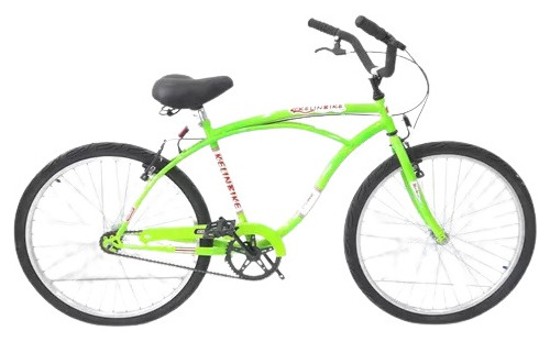 Bicicleta Playera Rodado C/ Freno 24 Verde Fluo