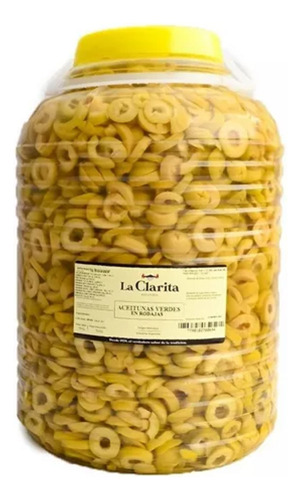 Aceitunas Verdes Rodajas - La Clarita -x4k - Kosher