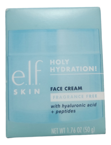 E.l.f H.hidration Face Cream C/acido Hialuronico