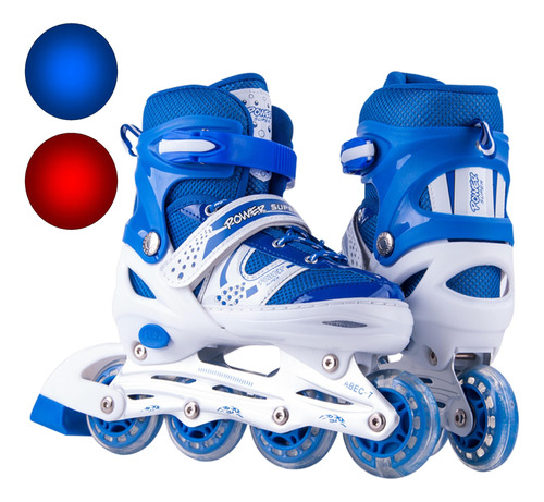 Patines En Linea 4 Ruedas Con Led Y Accesorios Para Niño