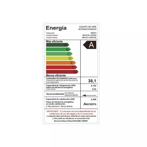Climatizador Aire Ac. Consola Midea Extrem Heat 18000btu