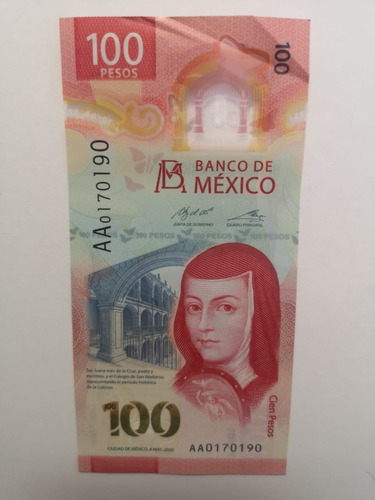 Billete 100 Pesos Serie Aa