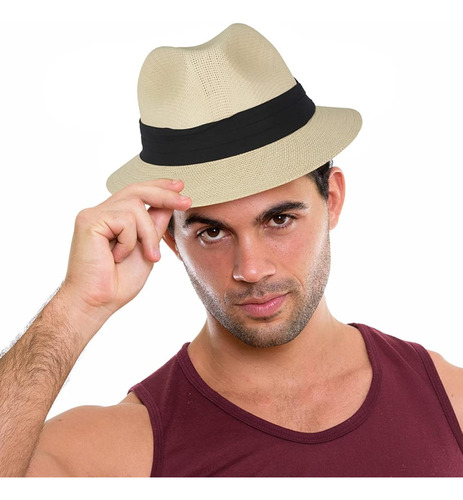 Sombrero De Paja De Panamá Fedora Para Hombres Y Mujeres