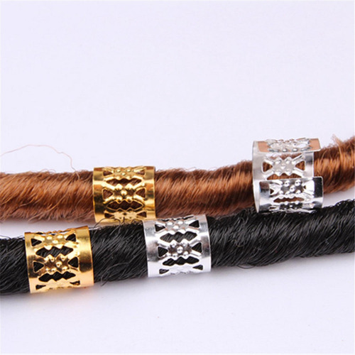 4 X 400x Contas De Cabelo Dreadlocks, Punhos De Metal Contas