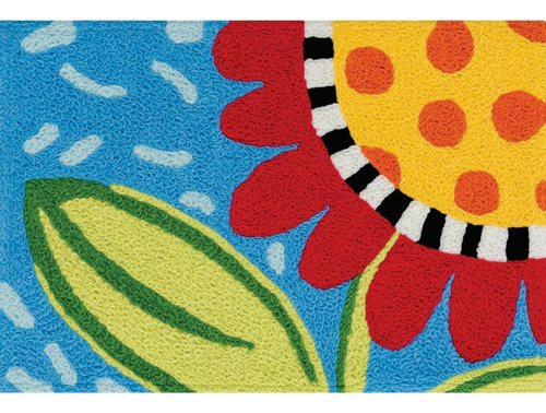 Tapete Lavável Jellybean Rosey Petals Accent Capacho 50x75cm