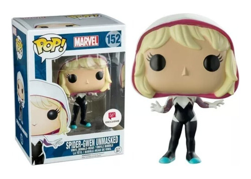 Funko Spider-gwen Unmasked 152 Marvel Original Spiderman