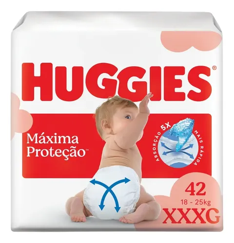 Huggies Fralda Descartável Máxima Proteção Xxxg - 42 Unidades Sem Gênero