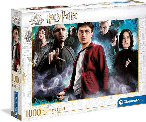 Rompecabezas Harry Potter Villanos 1000 Pz Clementoni Italia Voldemort Severus Snape Draco Malfoy Bellatrix Lestrange Death Eater Mortifago