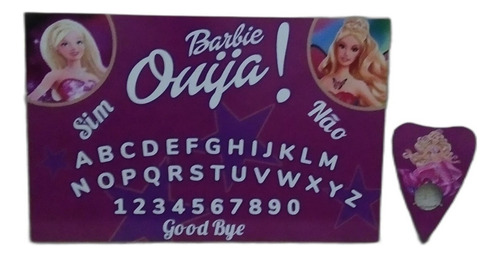 Tabuleiro Ouija Edição Barbie Com Ponteiro 37 X 24