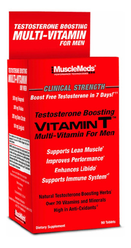 Musclemeds Vitamin T Vitaminico Boost Test 90 Tab Carnivor