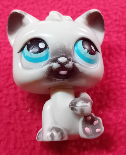 Figura Little Pet Shop Hasbro Gato Siamés Saca Lengua