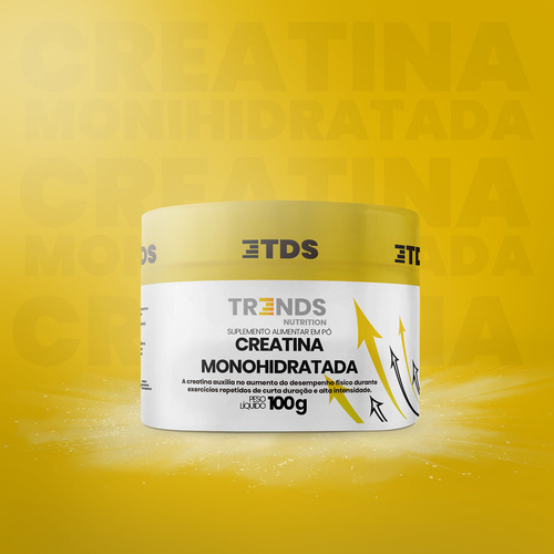 Creatina Monohidratada Turbo 100g Trends Nutrition Sabor Without flavor