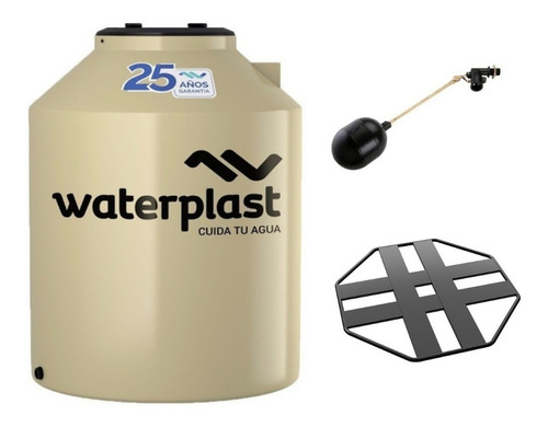 Tanque De Agua Tricapa Waterplast 1100 Lt + Base + Flotante