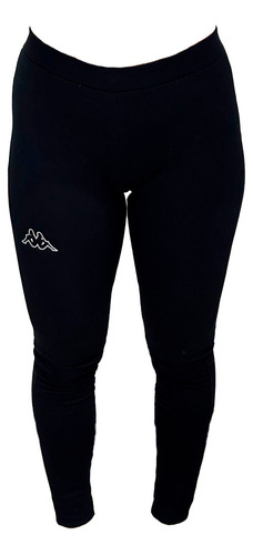 Calza Larga De Gimnasia Kappa Legging Negro Mujer