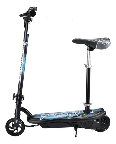 Scooter Patín Eléctrico Eco-forte Cd10a Asiento 120w 12km/h Color Negro