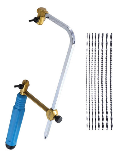 Conjunto De Serra Para Joalheiros Manual E 8 Lâminas De