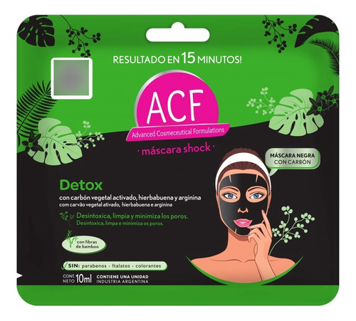 Acf Mascara Facial Detox X1 Un 