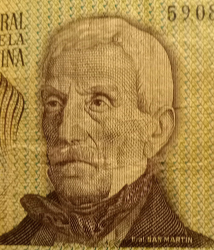 Billete Antiguo Argentino 500.000 Pesos Ley18188 (1970-1983) (Usado)