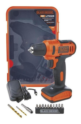 Parafusadeira/furadeira 3/8'' 12v + 13 Acess. Black+decker
