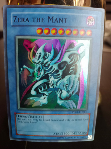 Carta De Yu-gi-oh Zera The Mant Carta De Yu-gi-oh Zera The Mant Inglés (Usado)