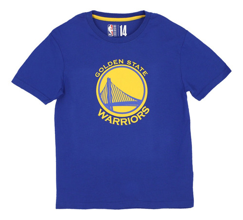 Polera Nba Golden State Warriors Junior Niño Blue/yellow