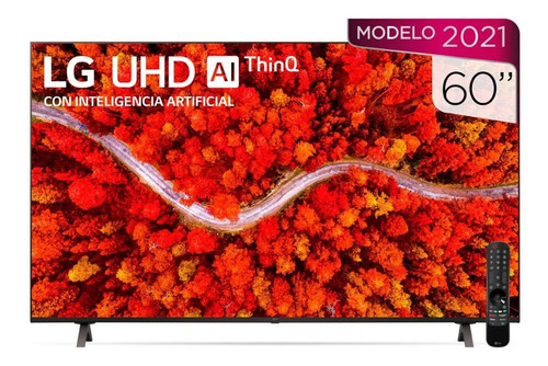 Imagen 1 de 3 de Pantalla 60 Smart Tv LG Uhd 4k Ai Thinq 60up8050psb Negro