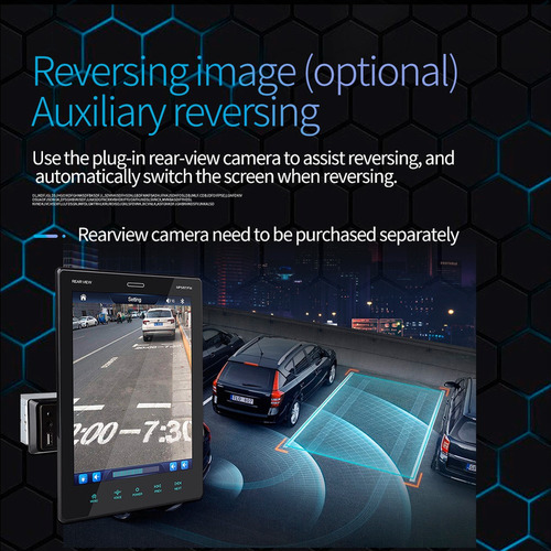 Autoestereo Pantalla Electrónica De Coche Radio Carplay 1din