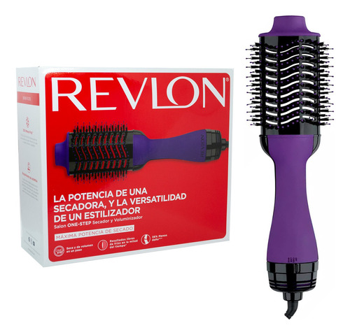 Revlon Salon One Step Cepillo Secador Voluminizador Violeta