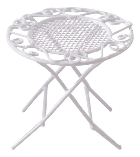 Juego De Mesa De Jardín De Hadas Para Casa De Mesa Blanca