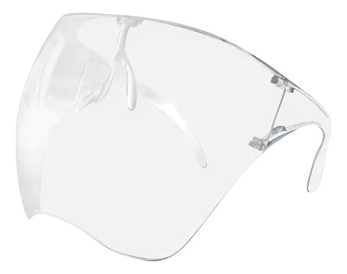 Careta Protectora De Policarbonato | Escudo Facial, Proteccion Para Ojos, Nariz Y Boca | Mascarilla Con Soporte De Lentes, Gafas De Seguridad, Proteccion Anti-salpicaduras, Micro Particulas | No Se