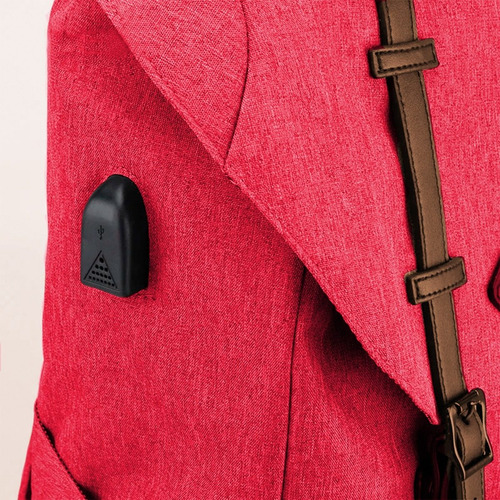 Imagen 9 de 10 de Mochila Himawari Okta 21 Litros Con Usb