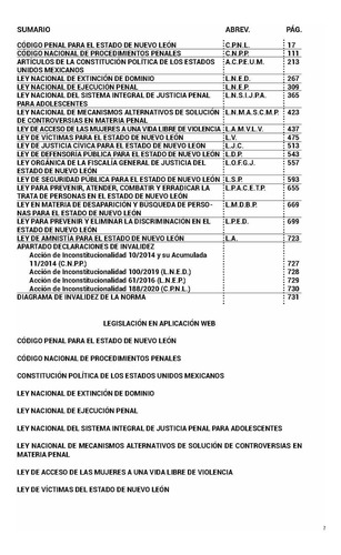 Legislación Especializada Penal De Nuevo León 2025. Código Penal. Código Nacional De Procedimientos Penales