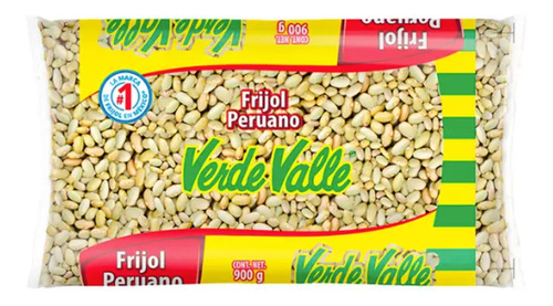 Frijol Peruano Verde Valle 6 Bolsas 900g C/u